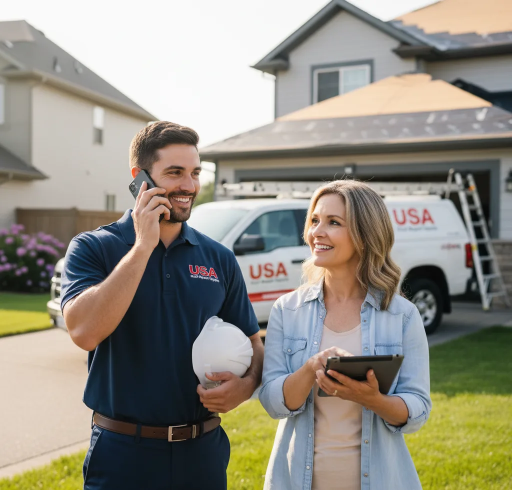USA Roof Repair Experts customer support in Zionville